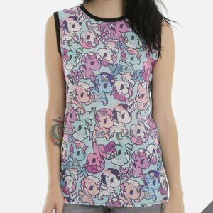 Tokidoki 2016 Mermicorno Unicorno Hot Topic Pastel Tank Top Shirt Tshirt
